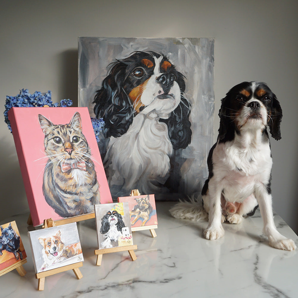 Pet portraits on deals canvas